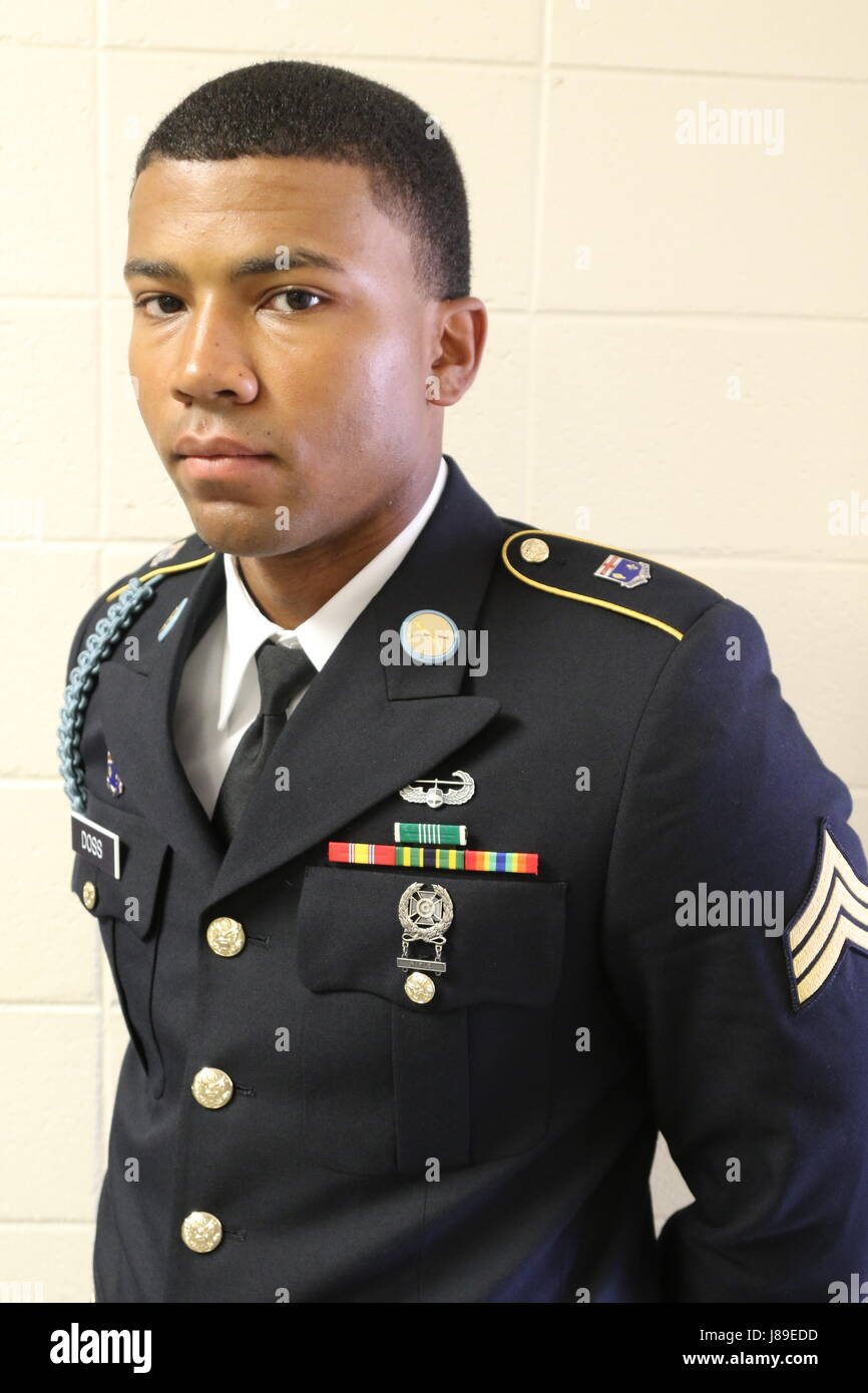 Sgt. Marc Doss, A Member Of Company B, 1st Battalion, 155th Infantry ...