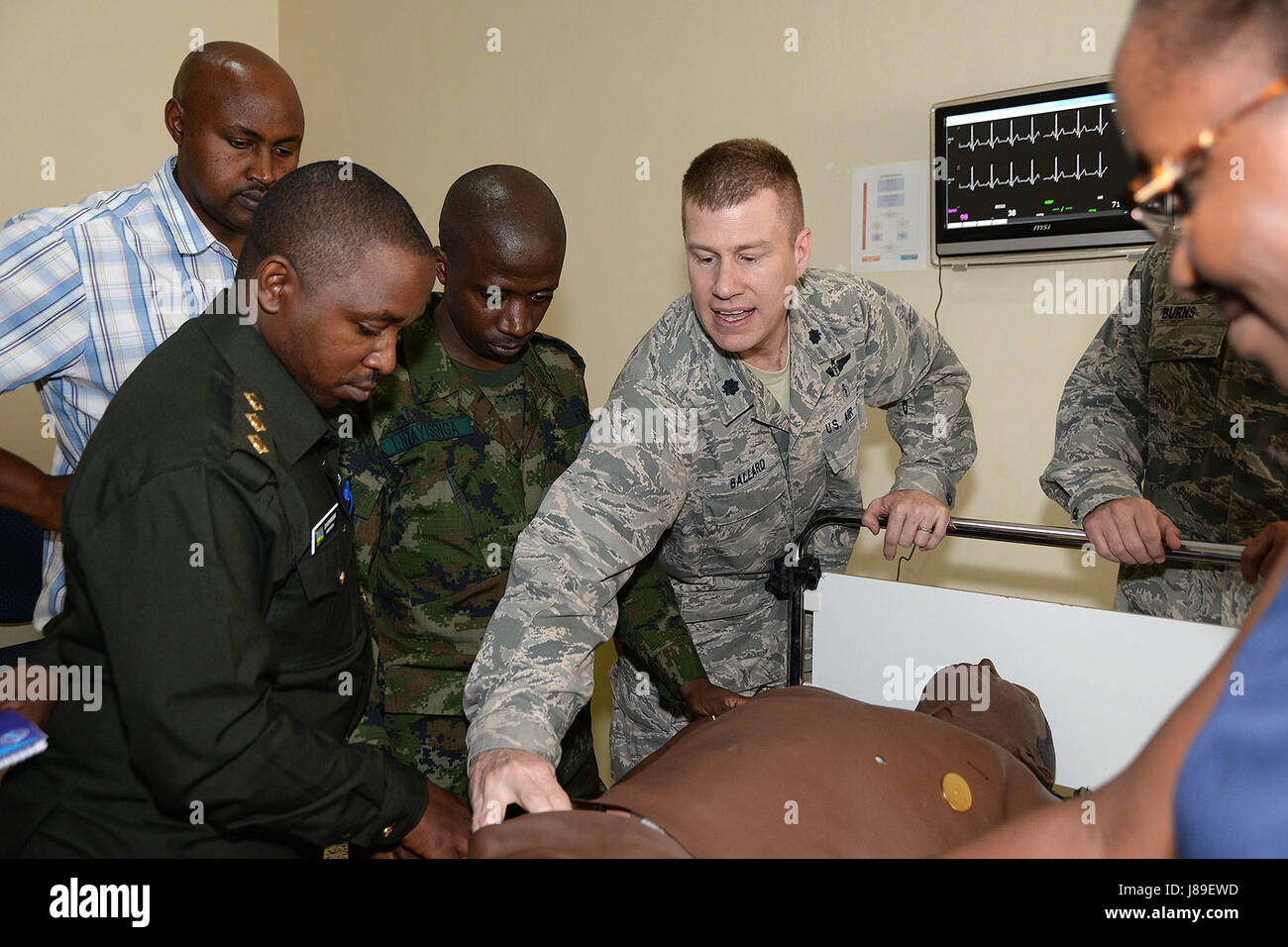 U.S. Air Force Lt. Col. Tim Ballard describes the various functions of