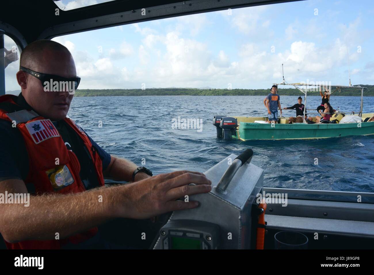 Petty Officer 1st Class Peter O'Brien, a boatswain's mate stationed at