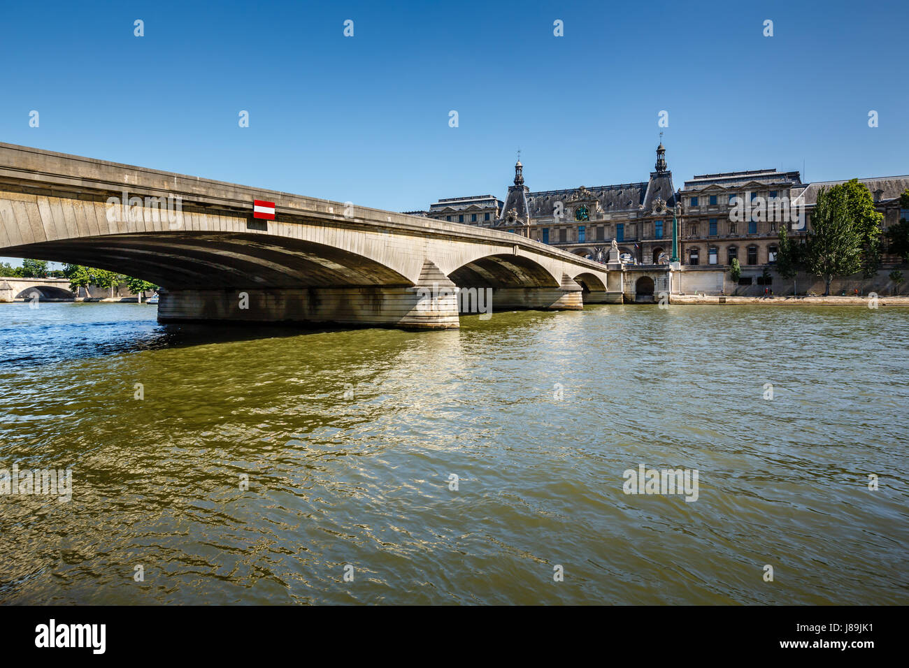 View of Louvre Palace and Pont du Carrousel in Paris, France Stock Photo -  Alamy
