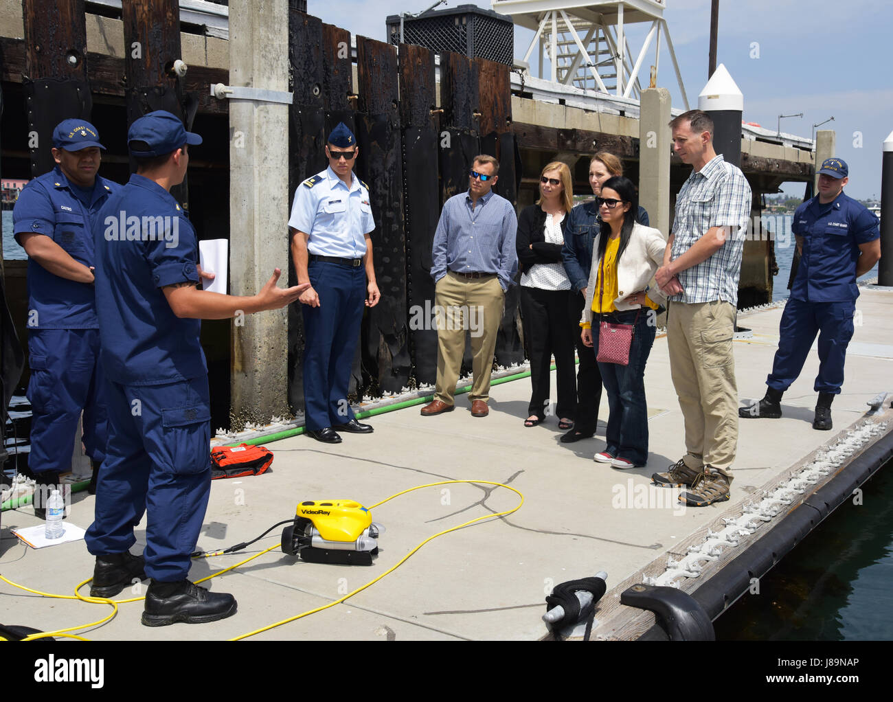 Members of the Coast Guard Sector Los Angeles-Long Beach response ...