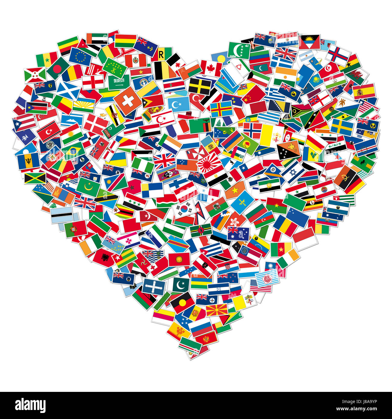 heart, flag, flags, countries, globe, planet, earth, world, continents, Stock Photo