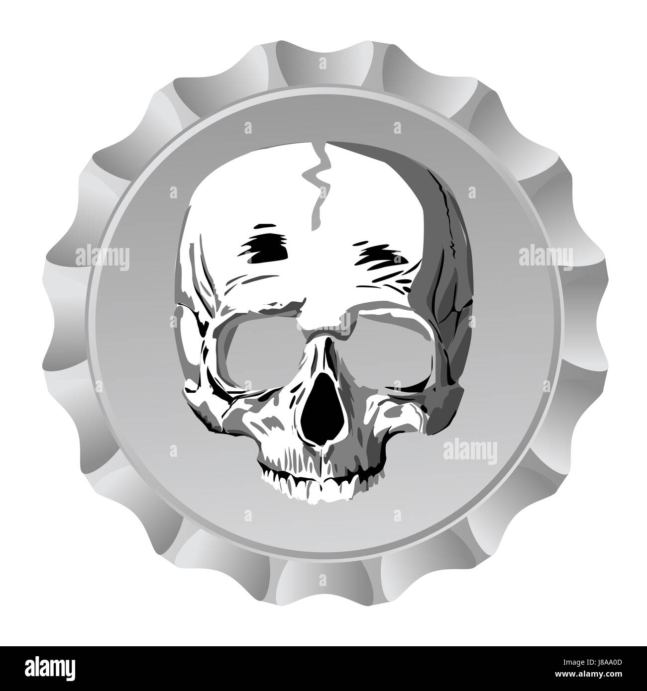 skull, bone, abstract, warning, pirate, dead, head, design, object, art, Stock Photo