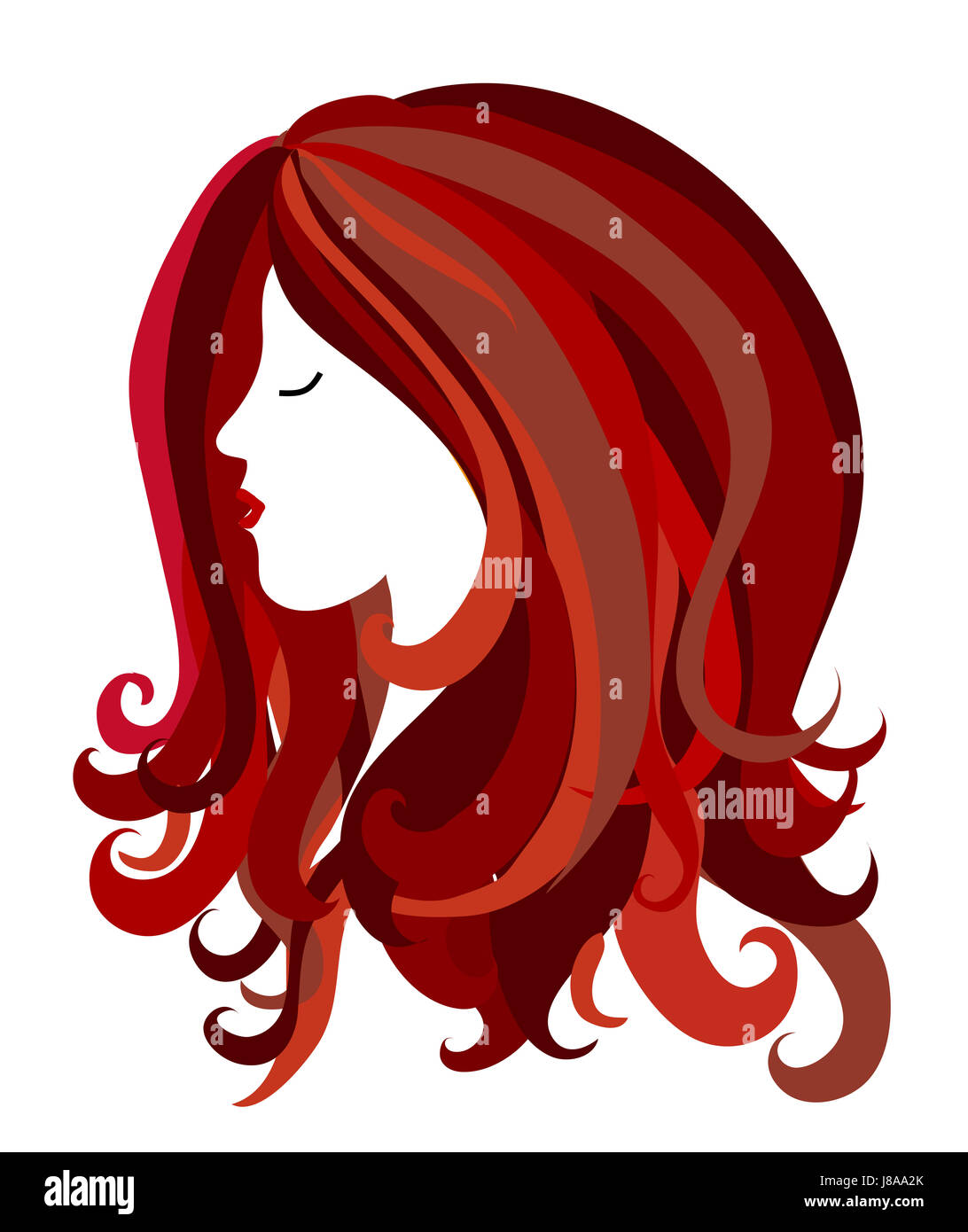 woman, portrait, hairs, illustration, hairdo, abstract, head, woman, lady, Stock Photo