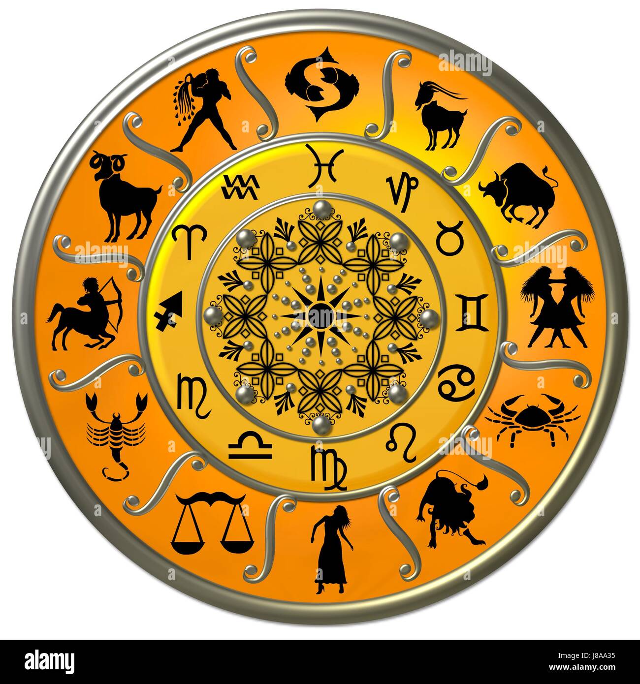 Zodiac buttons hi-res stock photography and images - Alamy