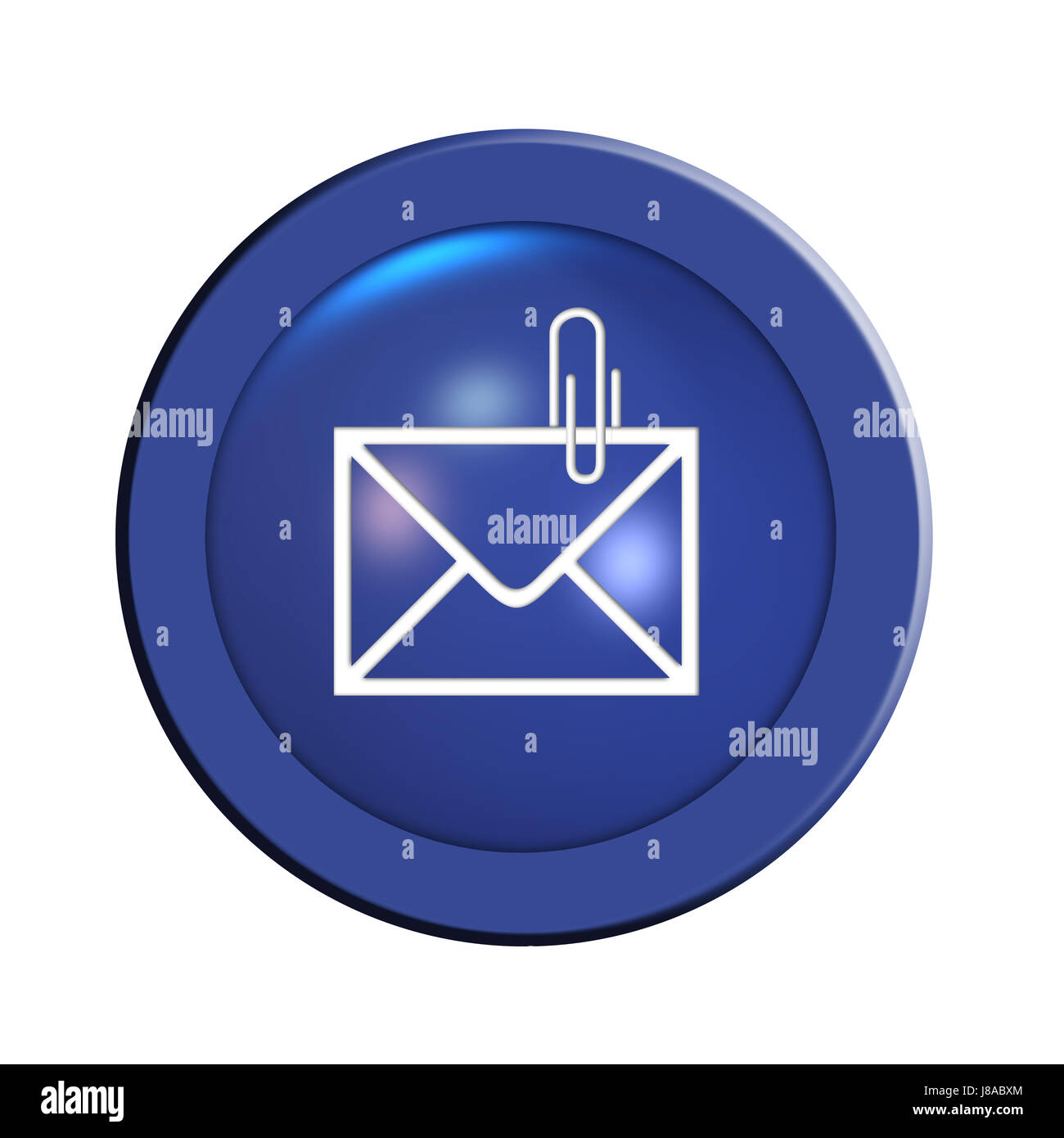 mail button Stock Photo