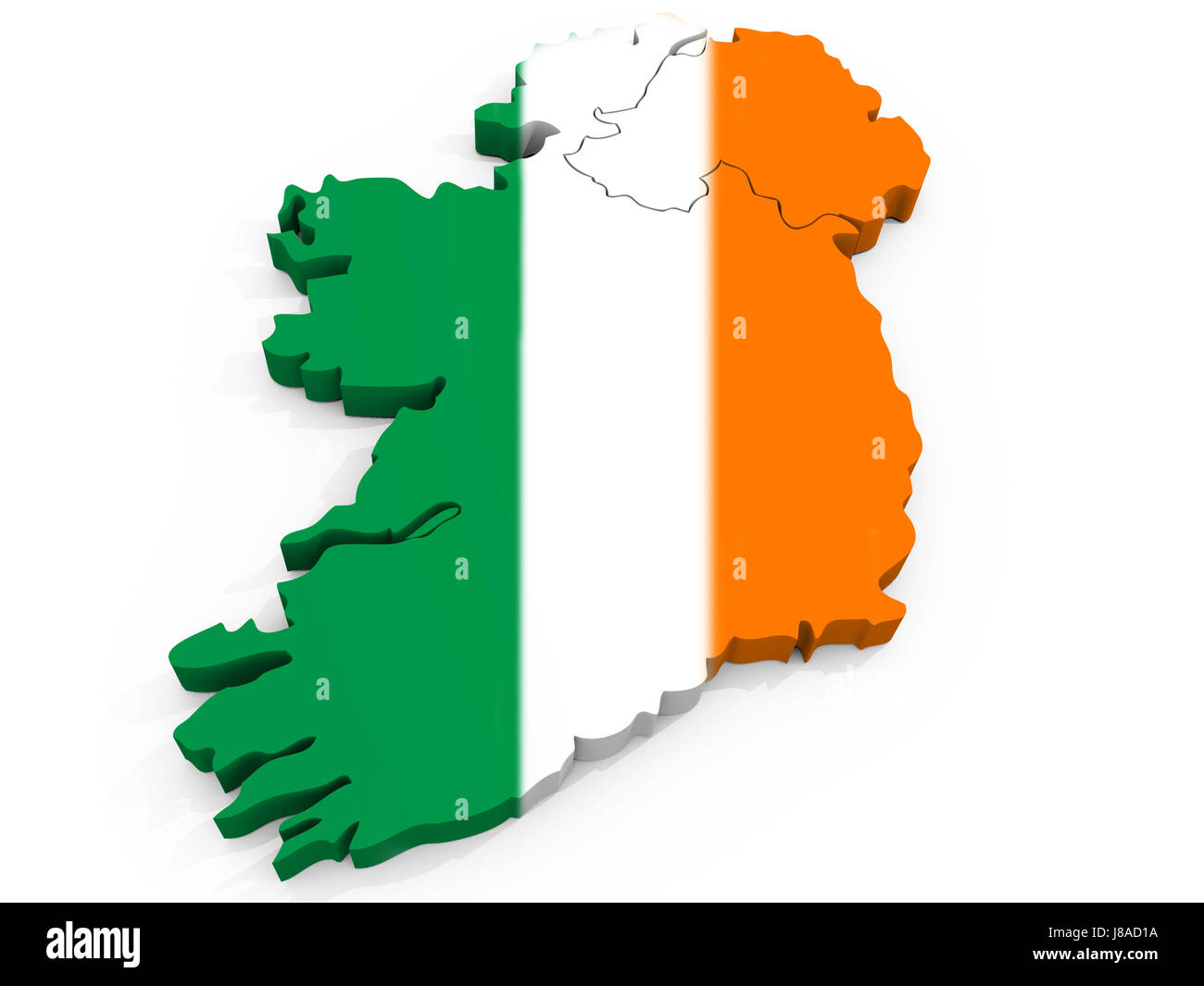 flag, ireland, irish, republic, revolution, map, atlas, map of the world, flag, Stock Photo
