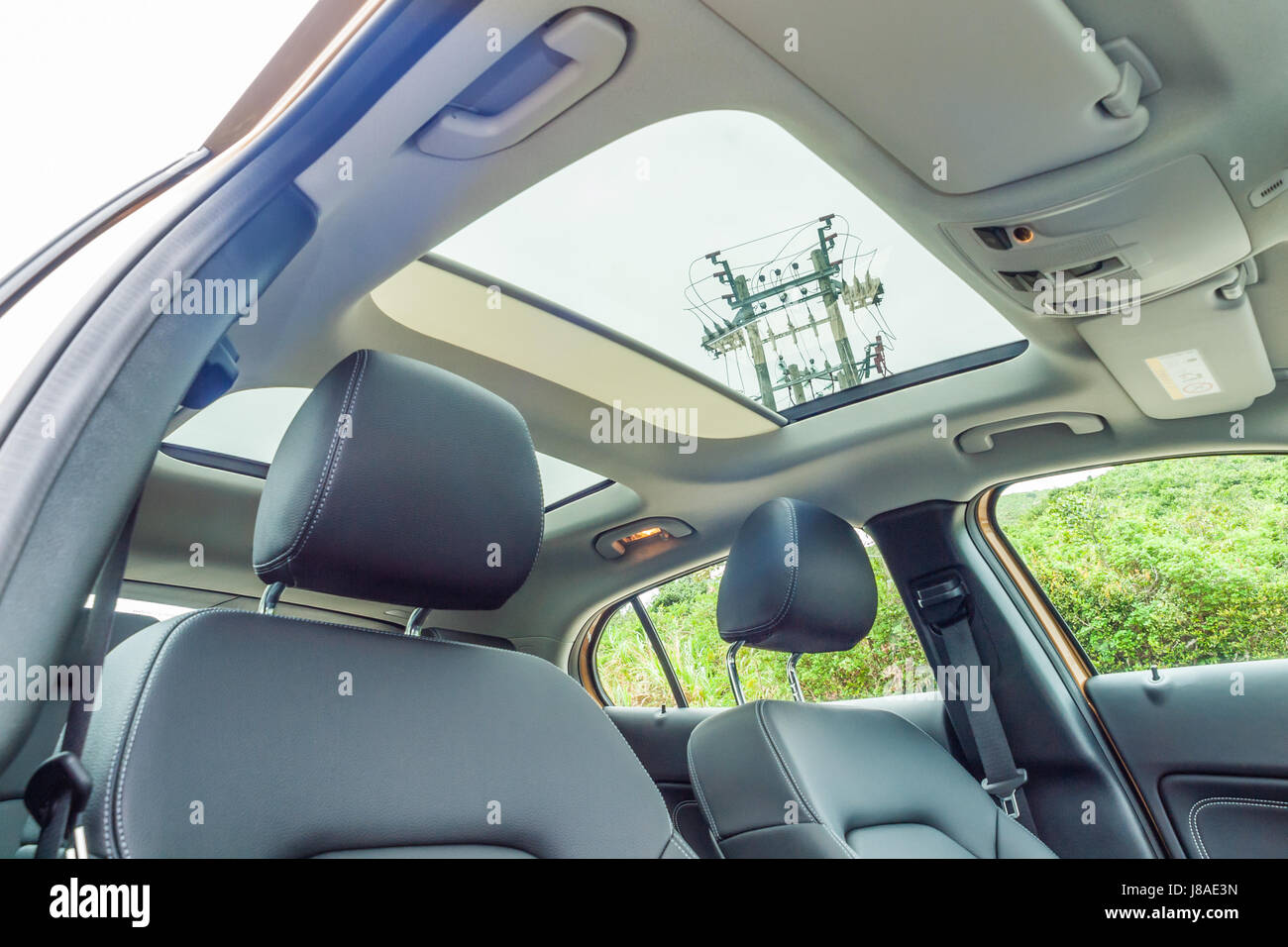 Hong Kong, China April 28, 2017 : Mercedes-Benz GLA 200 Interior on April 28 2017 in Hong Kong. Stock Photo