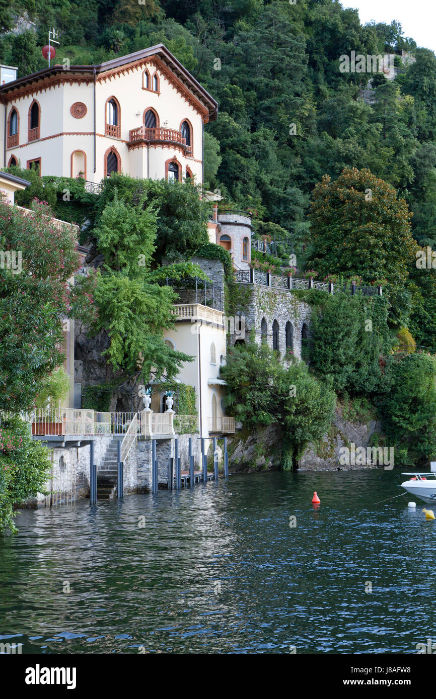 old villa on lake como in torno,italy Stock Photo Alamy