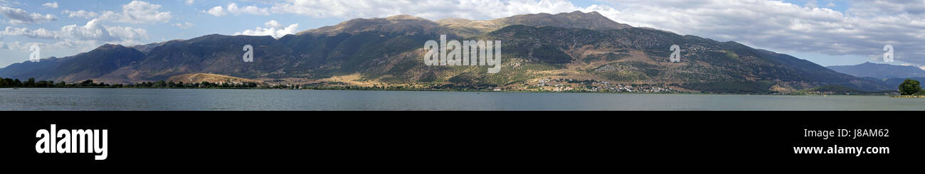 mountains, greece, sight, view, outlook, perspective, vista, panorama, lookout, Stock Photo