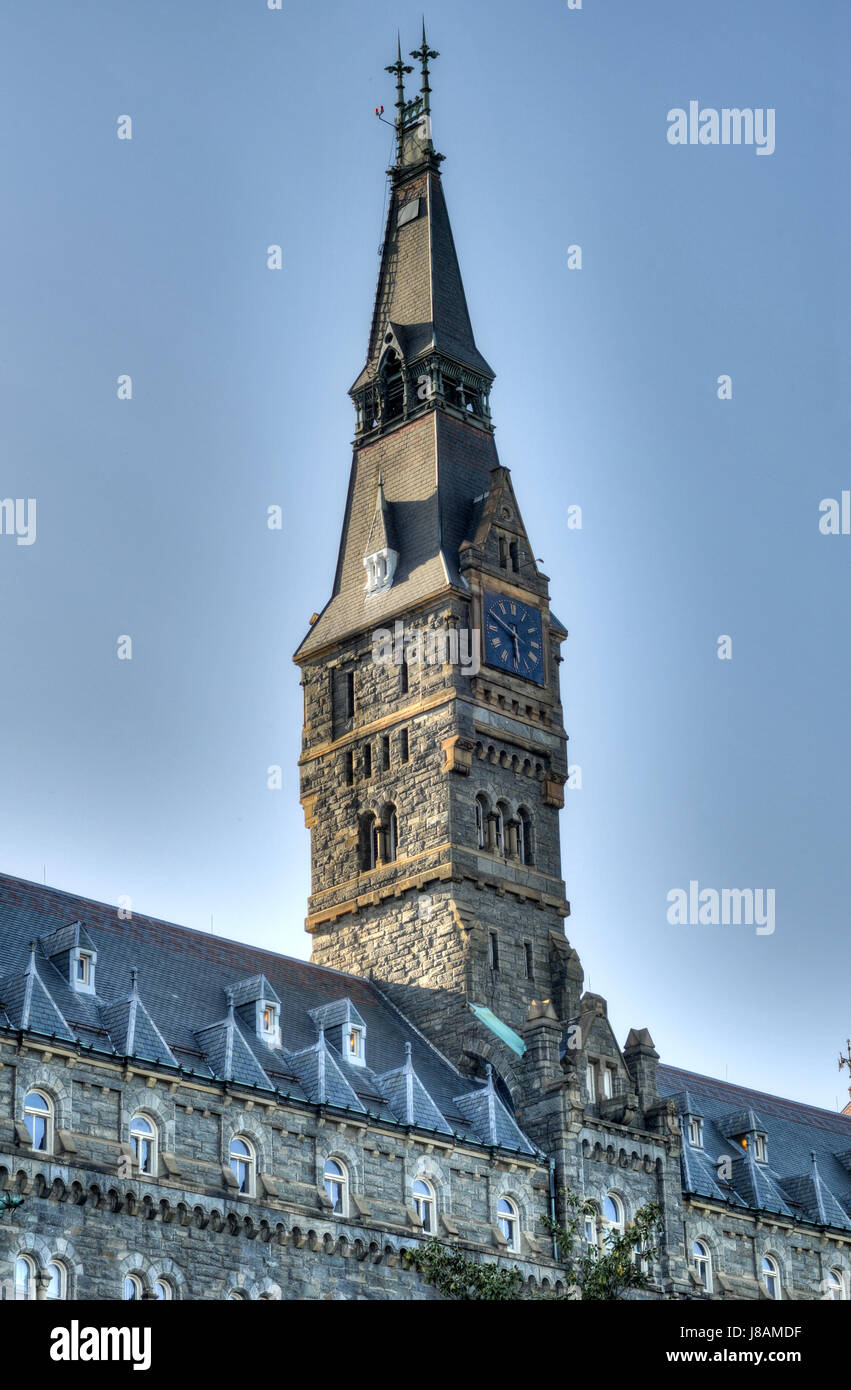 Georgetown University main building in Washington DC - United States ...