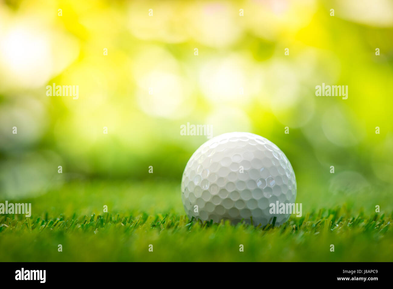 golf ball on fairway Stock Photo Alamy