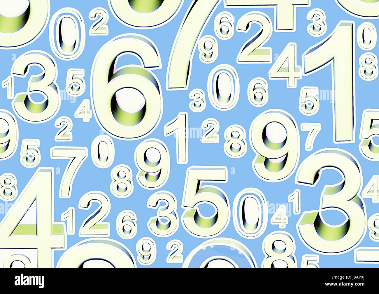 Graphic of the numbers 1 to 9 hi-res stock photography and images - Alamy