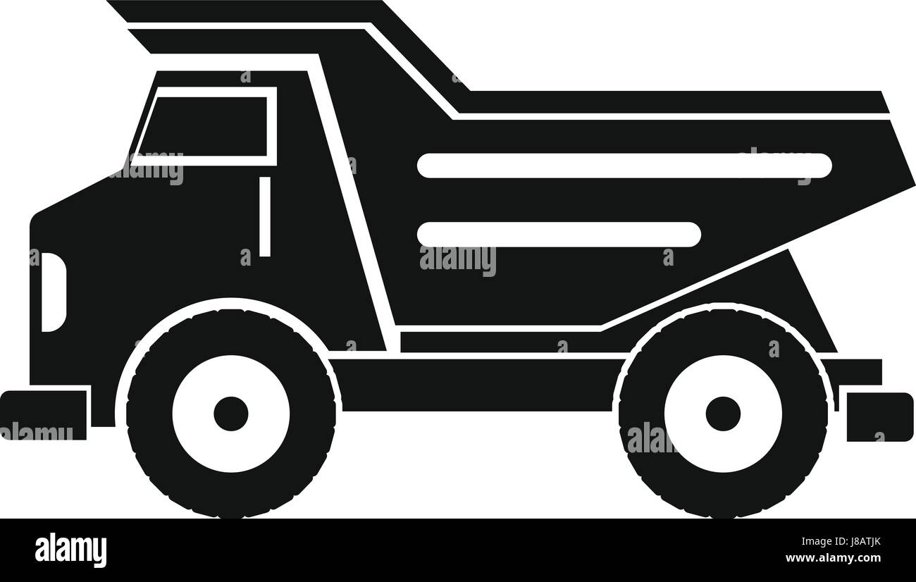 Dump truck icon simple Stock Vector Image & Art - Alamy