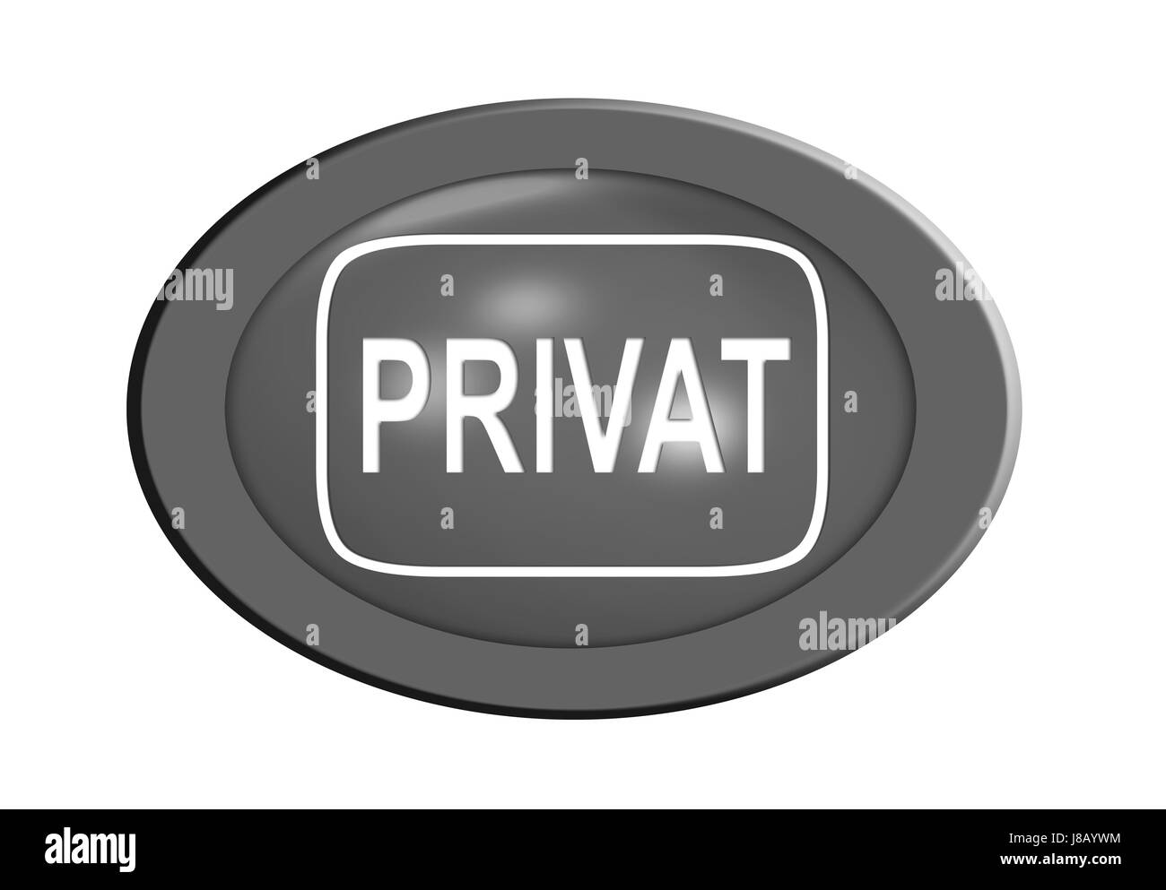 private-button Stock Photo