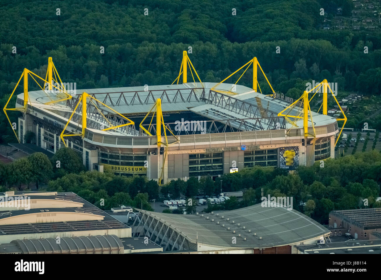 BVB Stadium, SignalIdunaPark, Westfalenstadion, Dortmund, Ruhr area, North Rhine-Westphalia, Germany,BVB-Stadion, SignalIdunaPark, Westfalenstadion,   Stock Photo