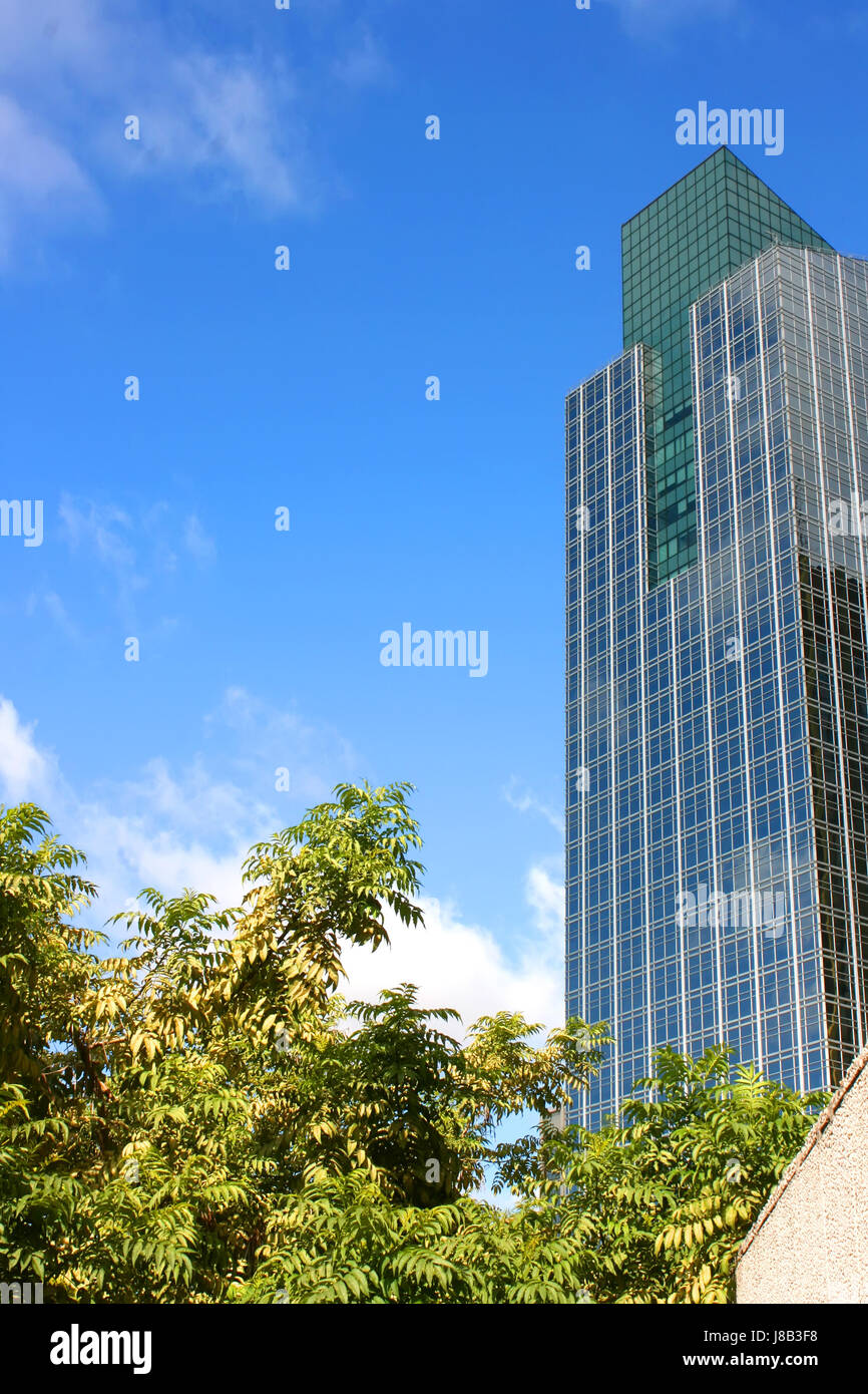 blue, house, building, tower, office, build, city, town, modern ...