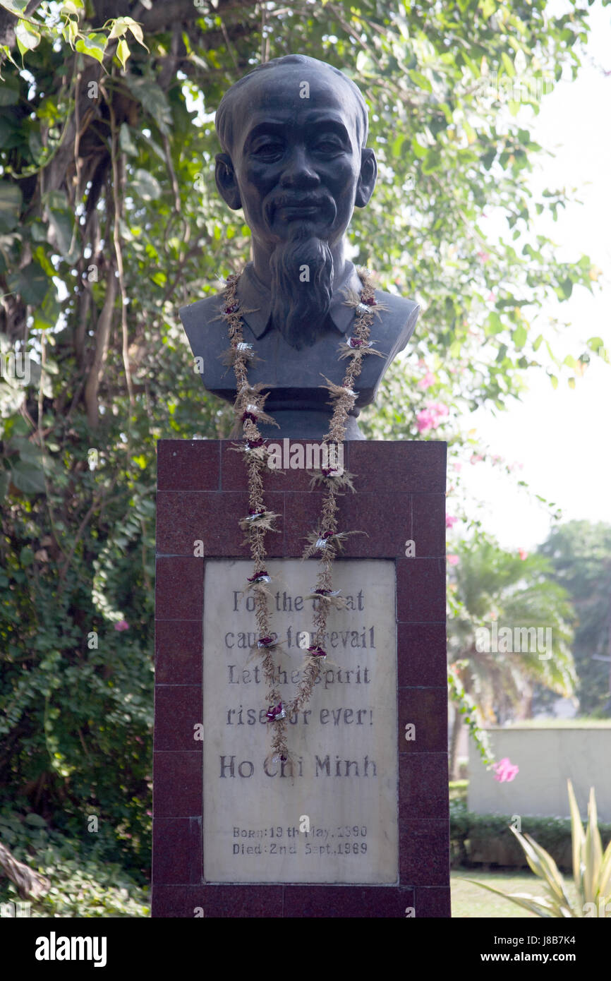 Statue of Ho Chi Minh, Maidan, Kolkata, West Bengal India Stock Photo
