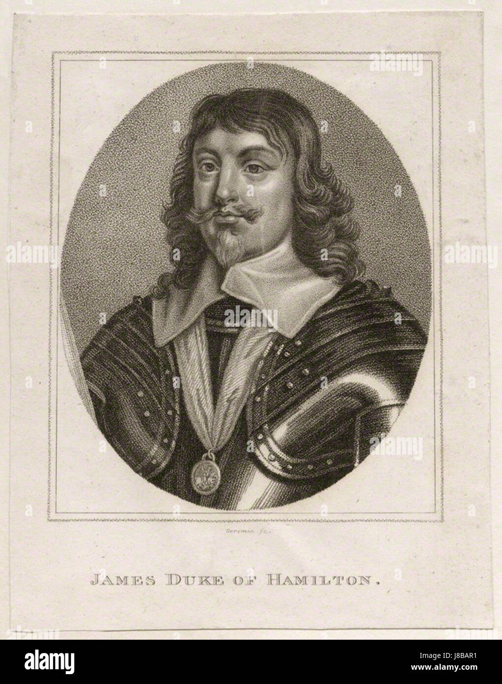 James Hamilton, 1st Duke of Hamilton by Innocenzo Geremia Stock Photo