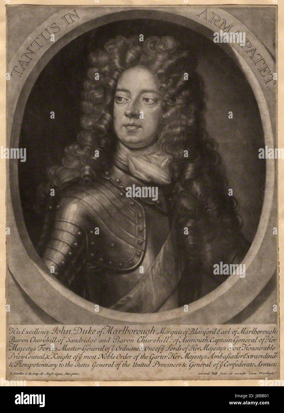 John Churchill, 1st Duke of Marlborough by Gerard Valck, after Sir