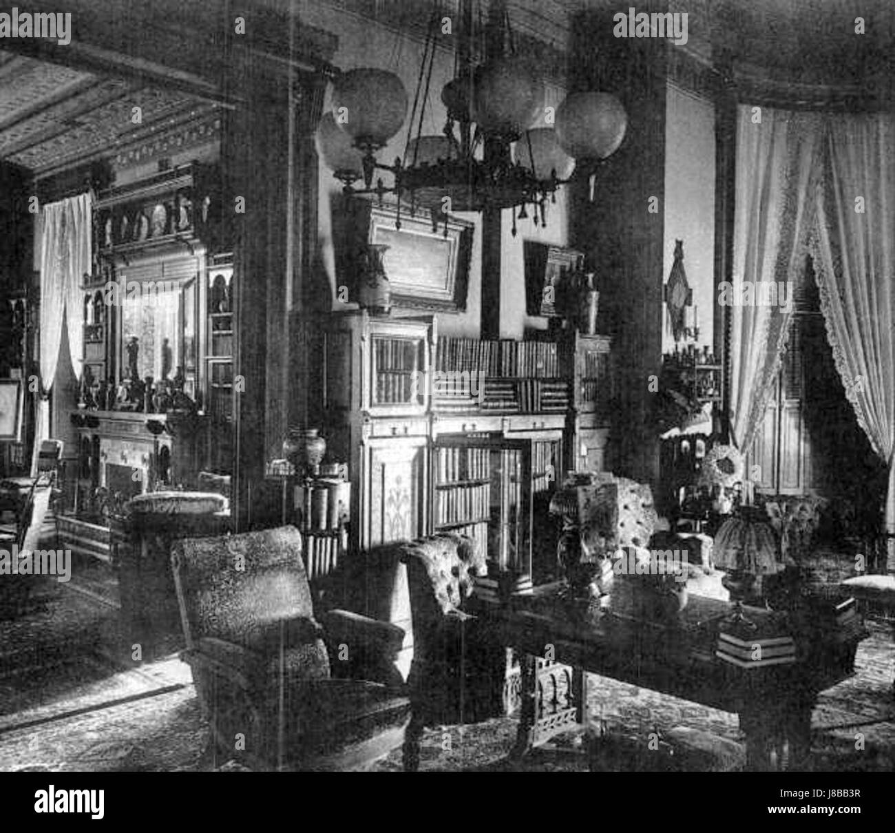 Glenview Mansion sitting room by Edward Bierstadt Stock Photo Alamy