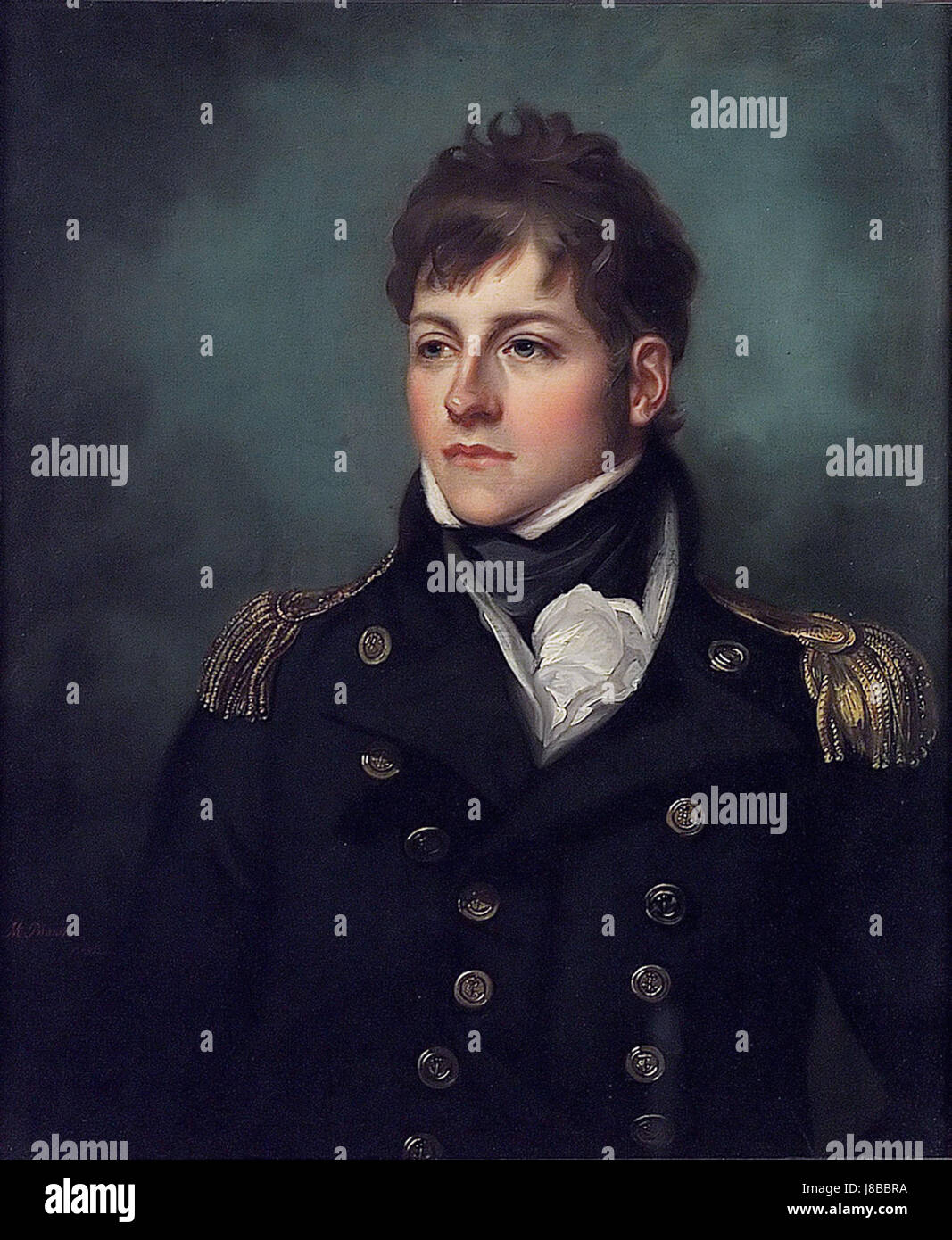 George Miller Bligh was a British naval officer, known for his role in the infamous mutiny aboard HMS Bounty. His leadership during the incident and his subsequent career in the British Royal Navy are notable in maritime history. Bligh's life has been the subject of numerous books and studies. Stock Photo