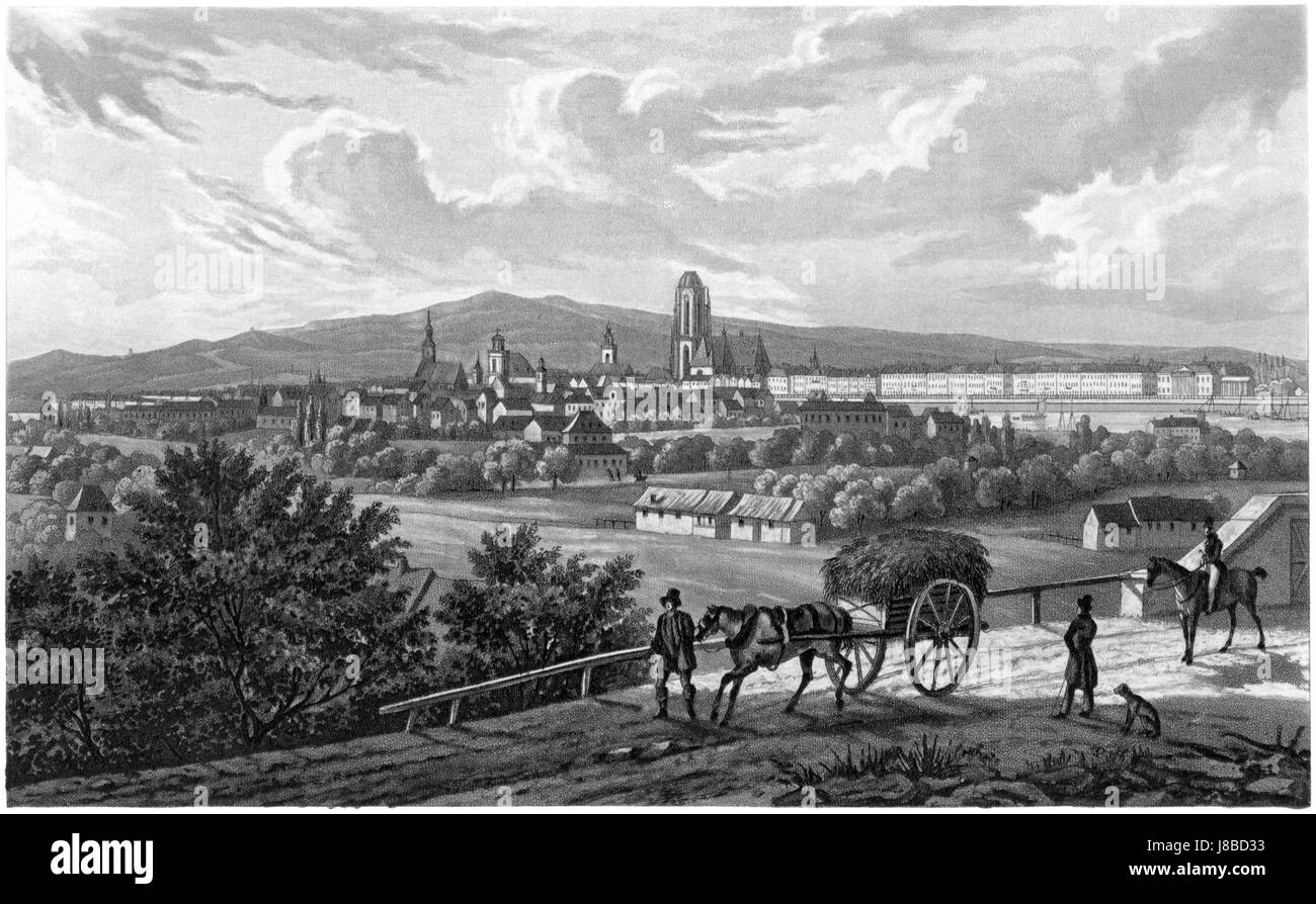 Map of frankfurt main Black and White Stock Photos & Images - Alamy