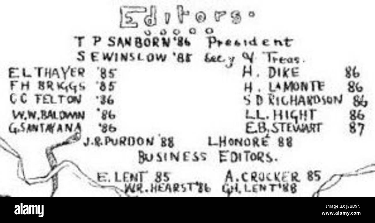 Lampoon Editors 1886 Stock Photo Alamy