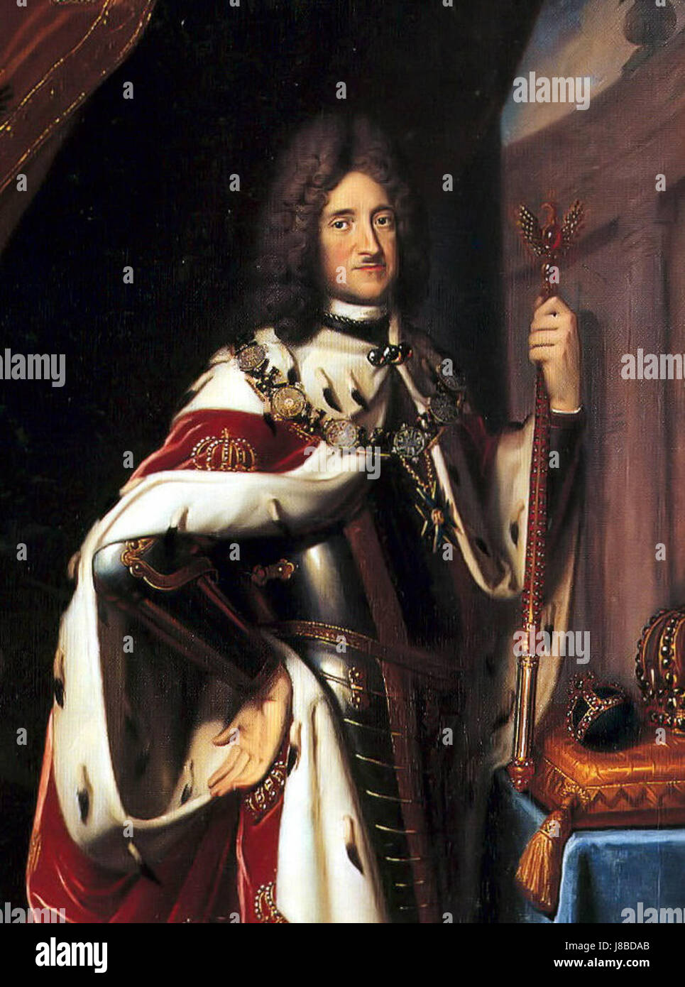 Frederick I of Prussia (cropped) Stock Photo