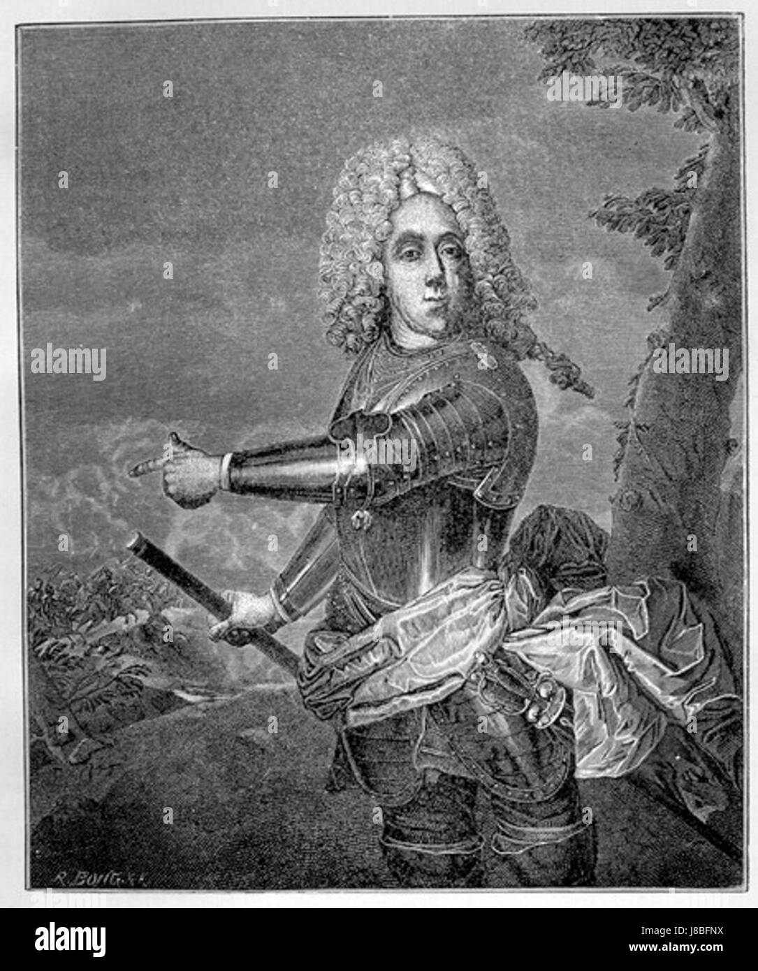 Eugen von Savoyen Bernard Picard 1722 Stock Photo