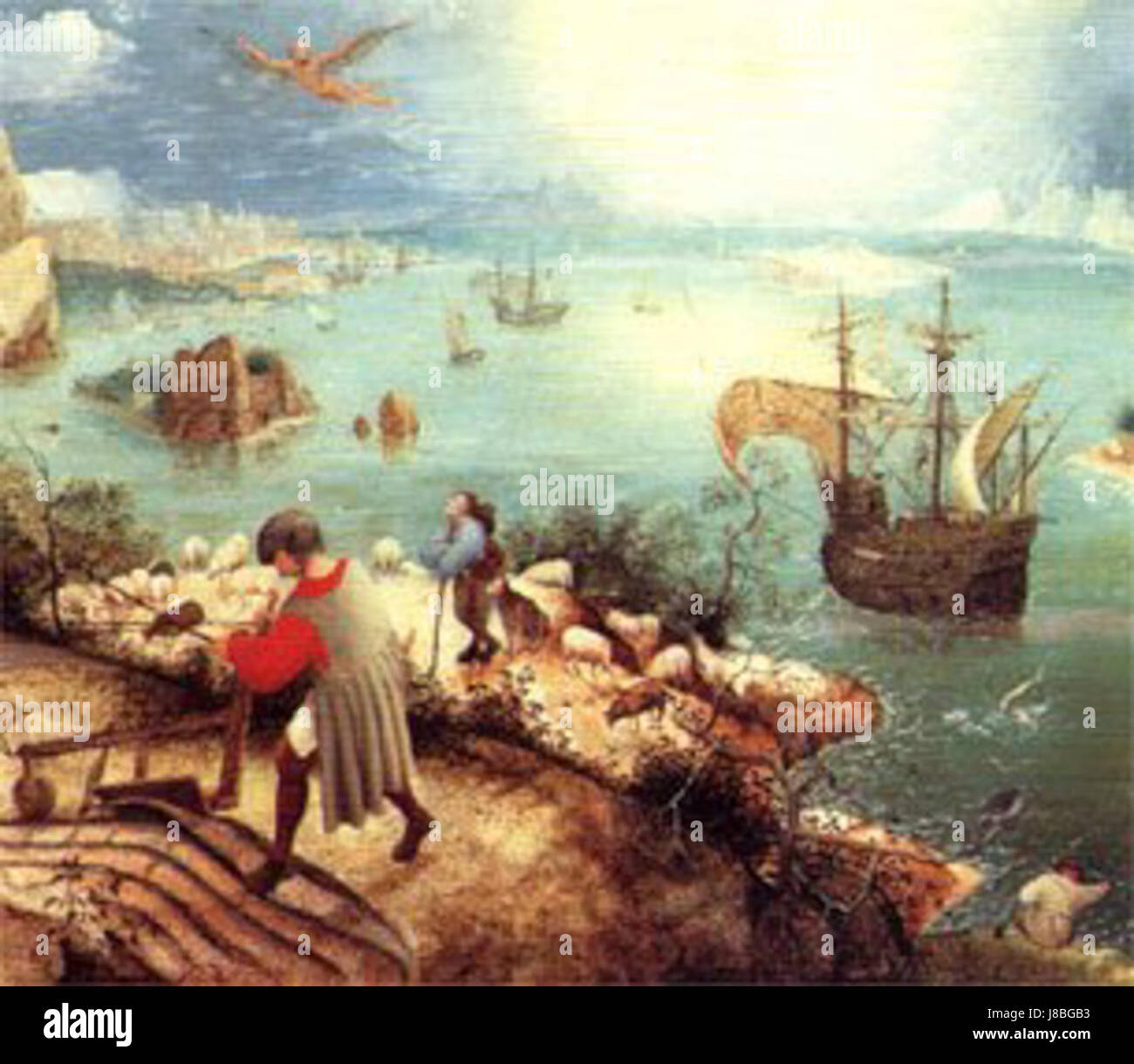 Fall of Icarus Brueghel Museum van Buuren Stock Photo Alamy