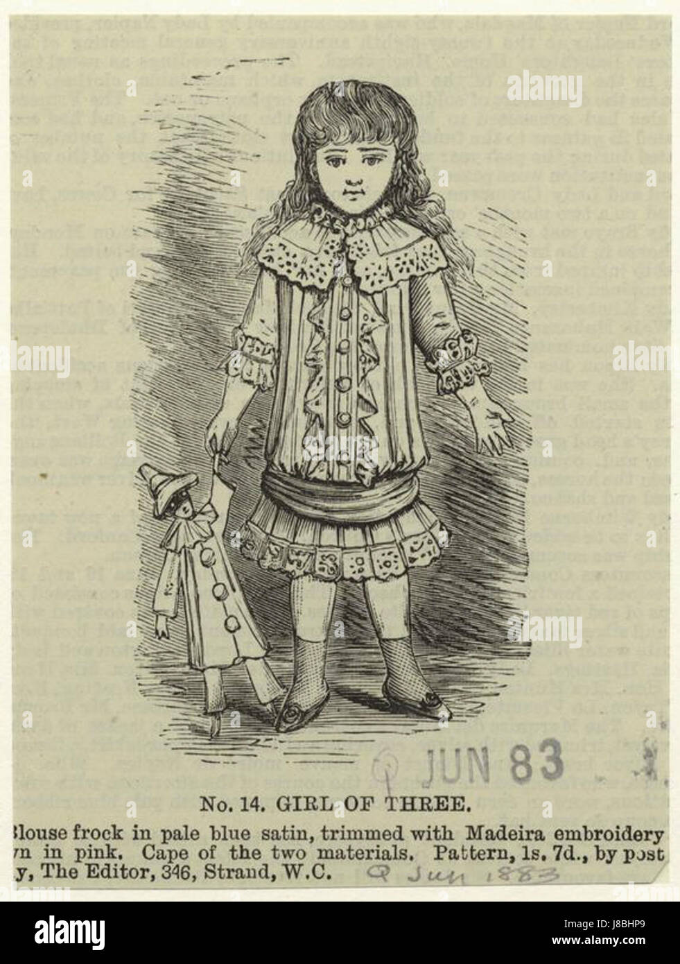 Girl of three (1883 Stock Photo - Alamy