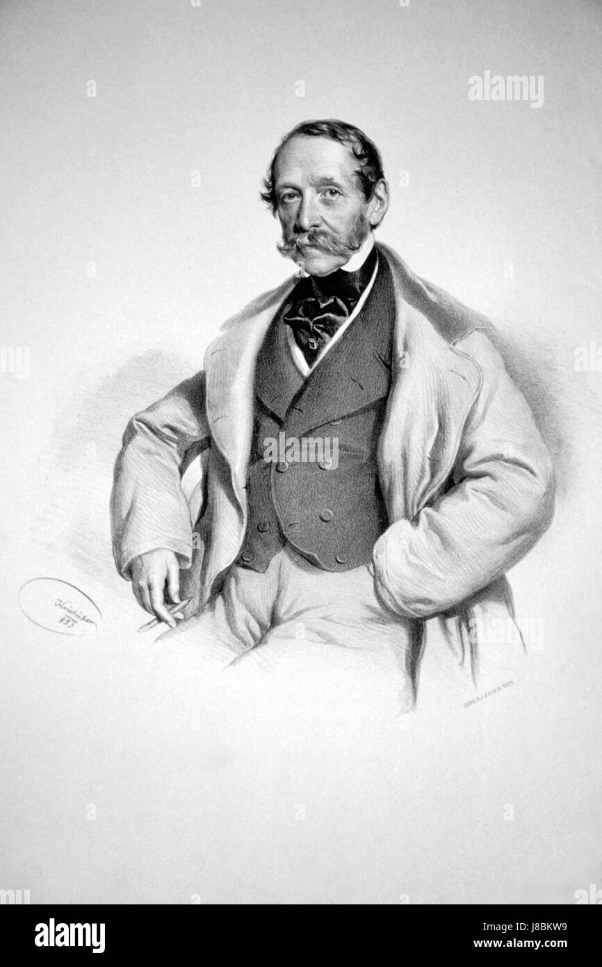 Johann Georg Walcher Litho Stock Photo