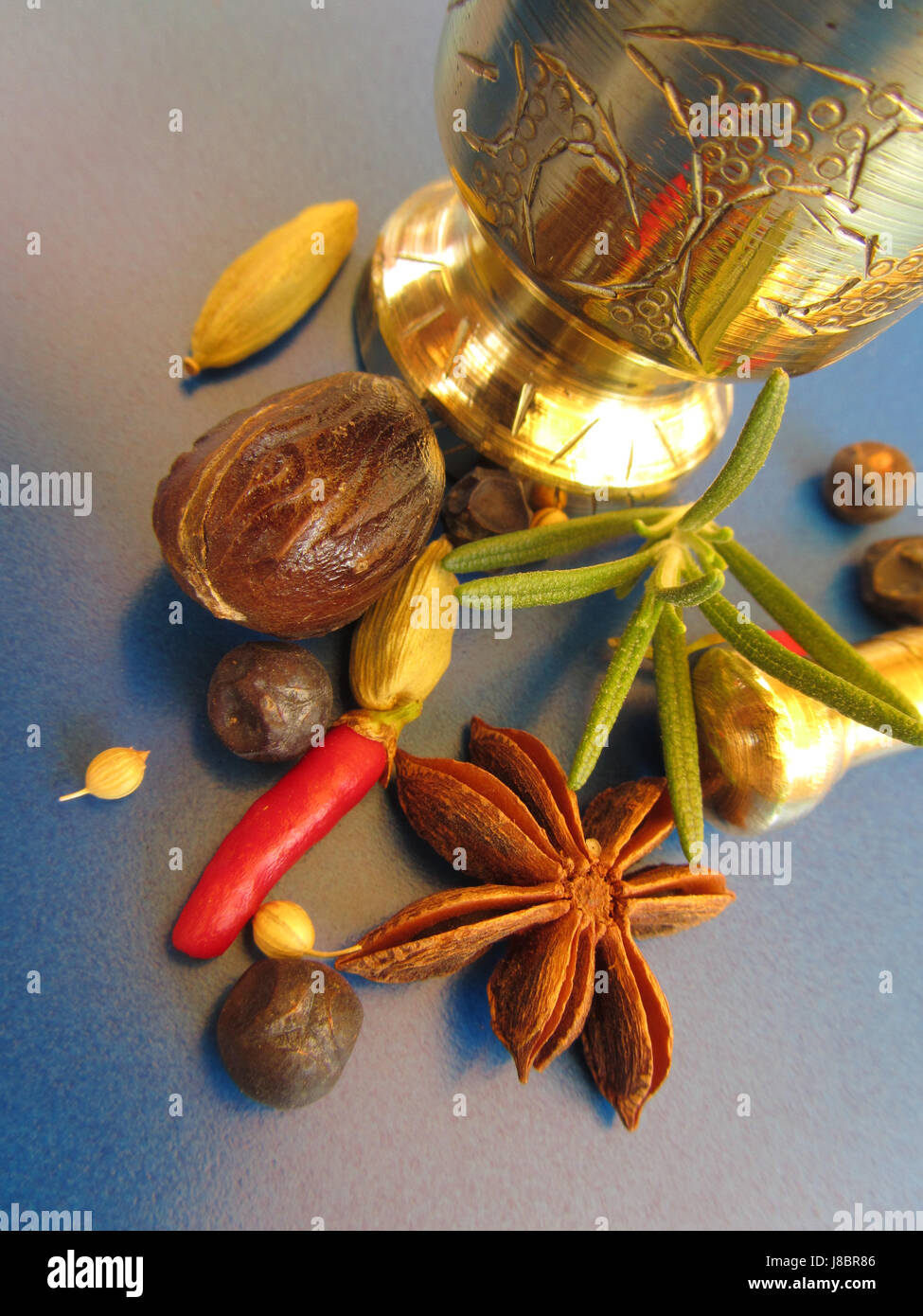 spice, flavour, grind, rub, rosemary, food, aliment, pepper, spice, condiment, Stock Photo