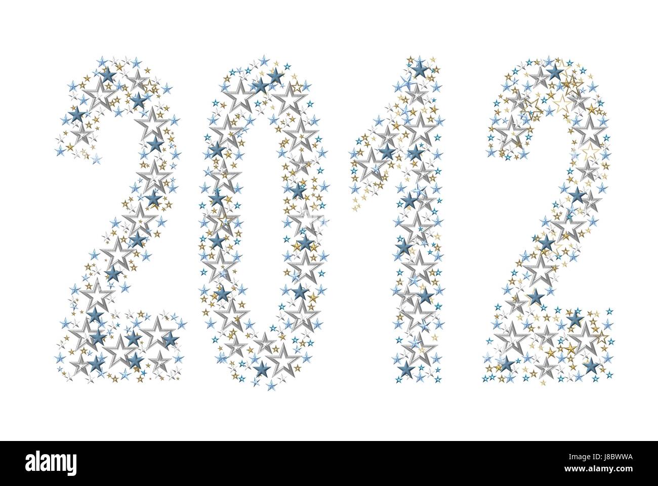 years number 2012 cut Stock Photo - Alamy