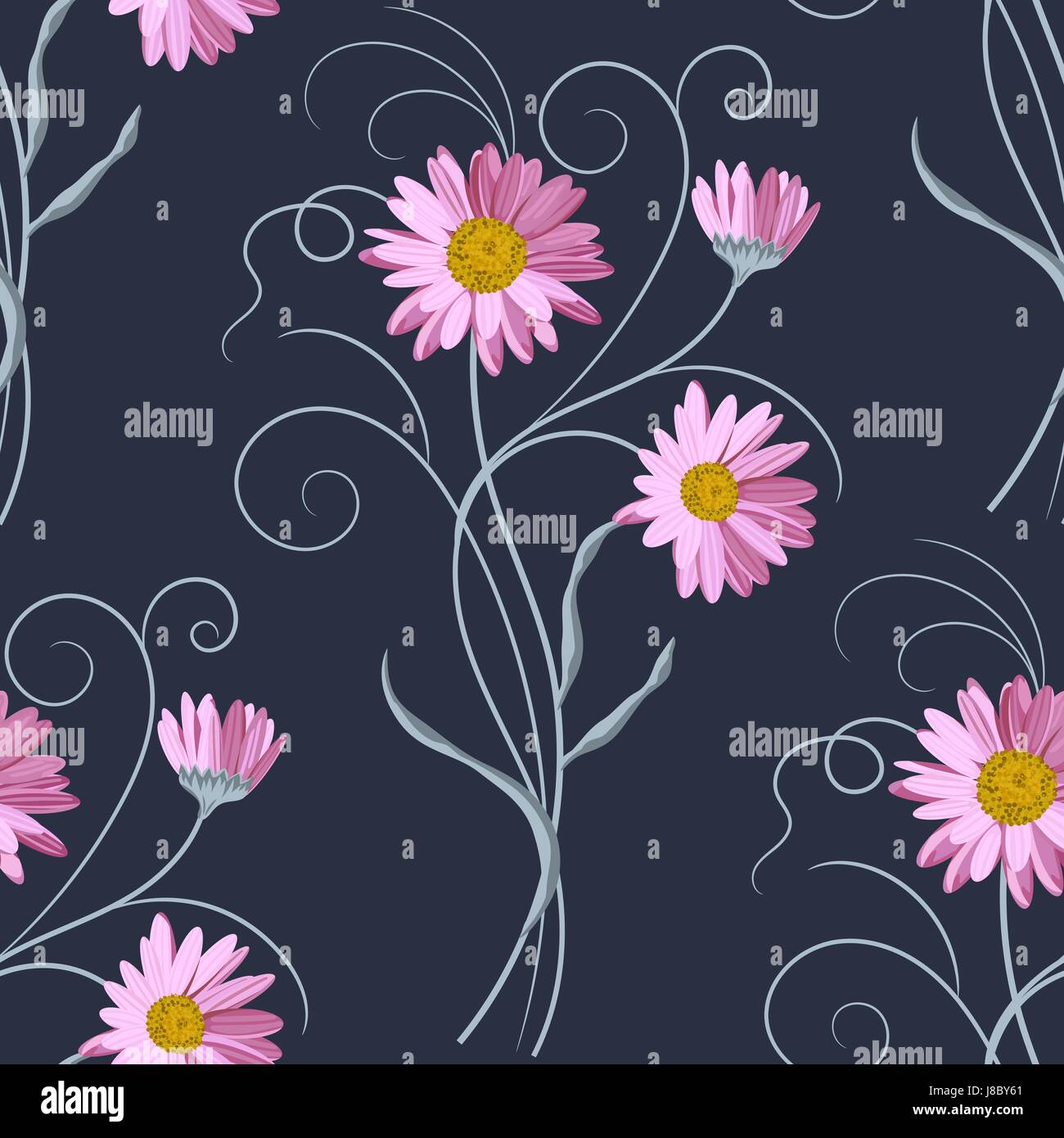 Seamless floral pattern Stock Vector Image & Art - Alamy