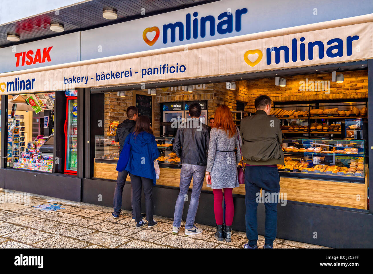 Dalmatia Zadar bakery Stock Photo Alamy