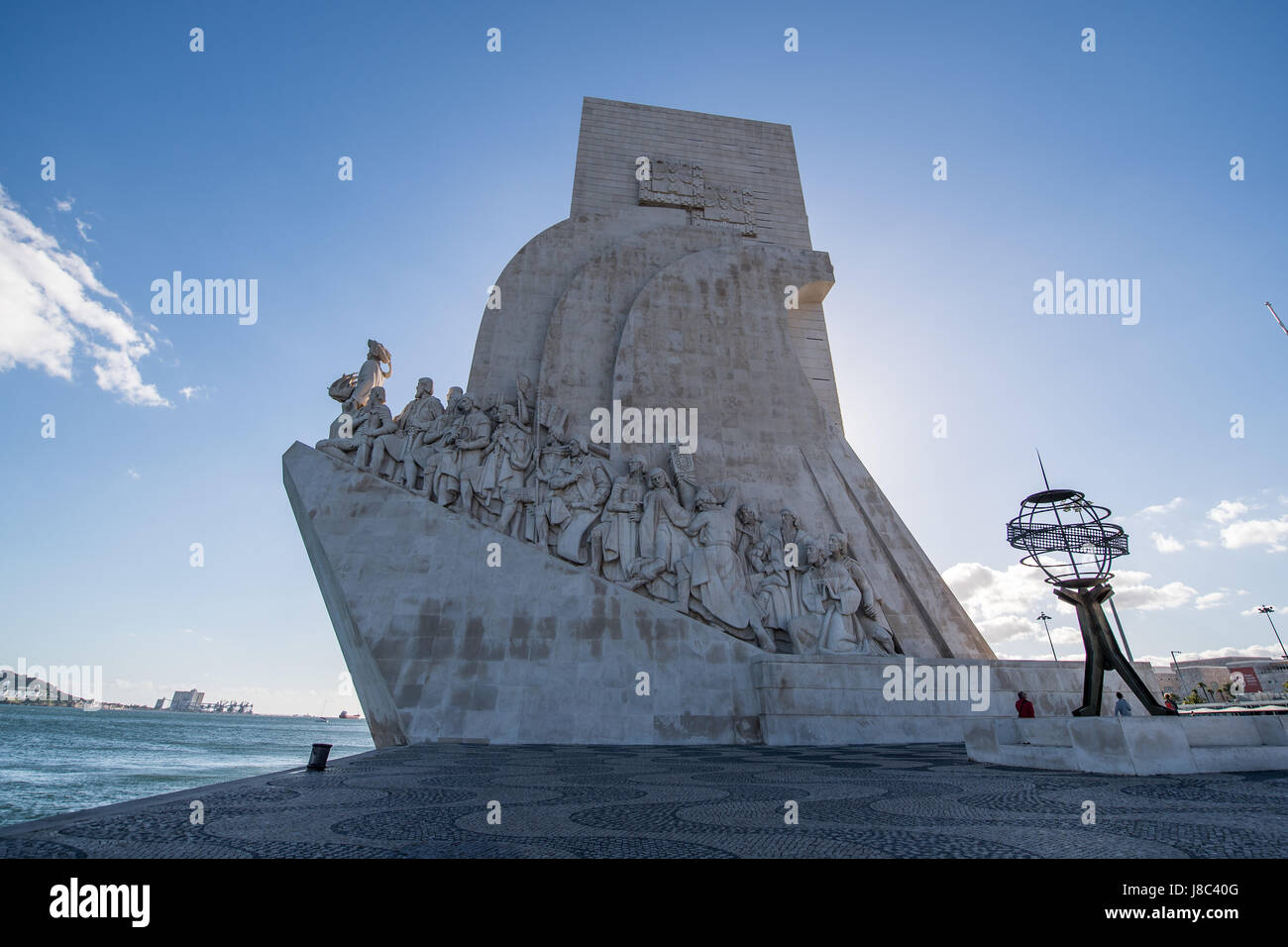 Monument of the Discoveries in Lisbon Stock Photo