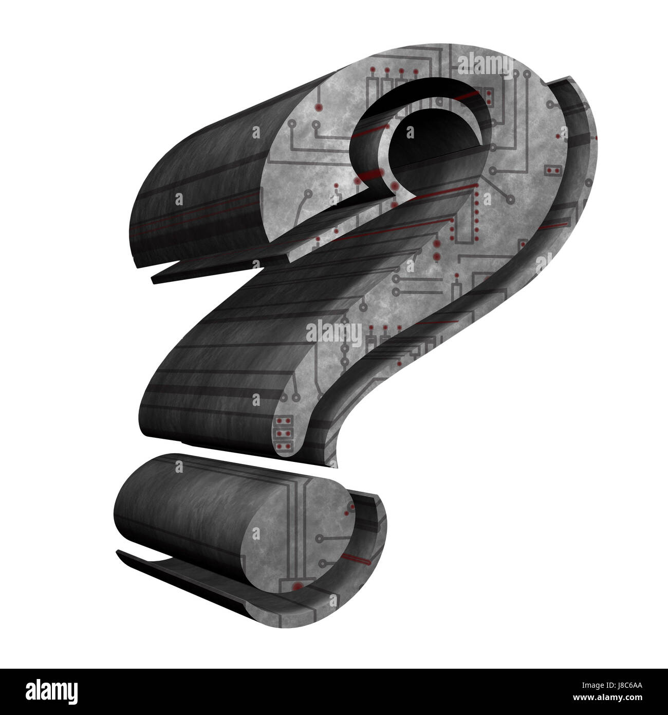 sign, signal, communication, printed circuit board, question mark