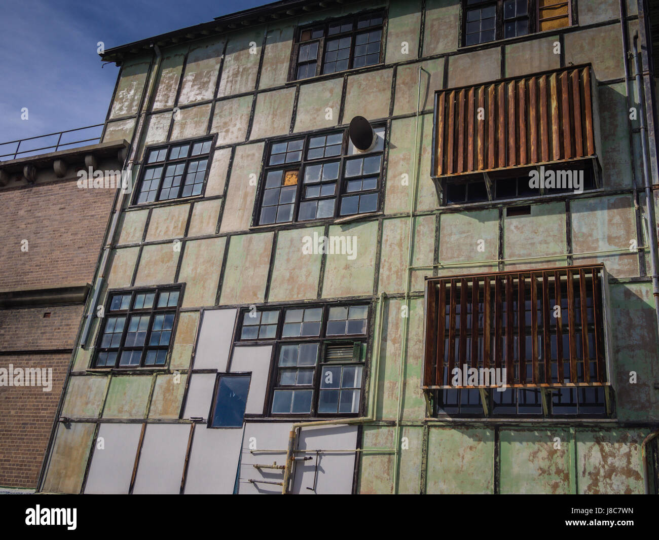 Industrial Building Windows Stock Photo Alamy
