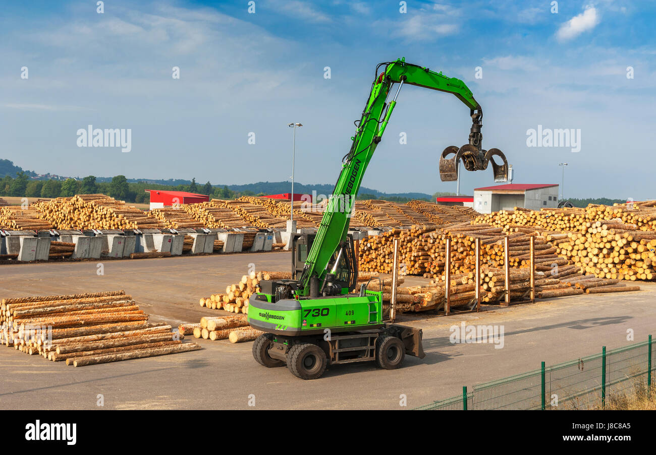 Modern sawmill plant in German countryside Stock Photo Alamy