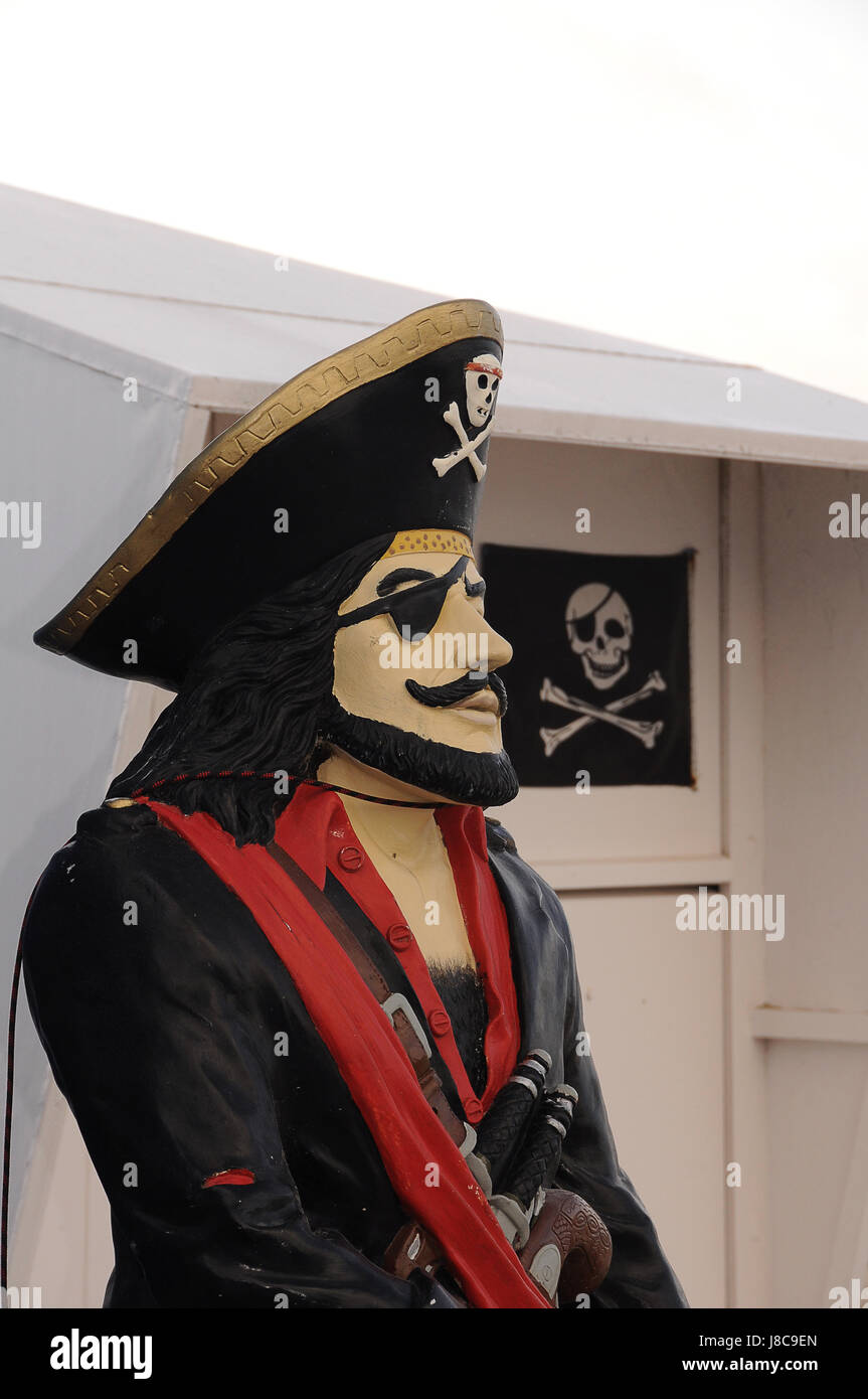 statue, seafaring, sculpture, skull, pirates, pirate, sailor, statue, Stock Photo