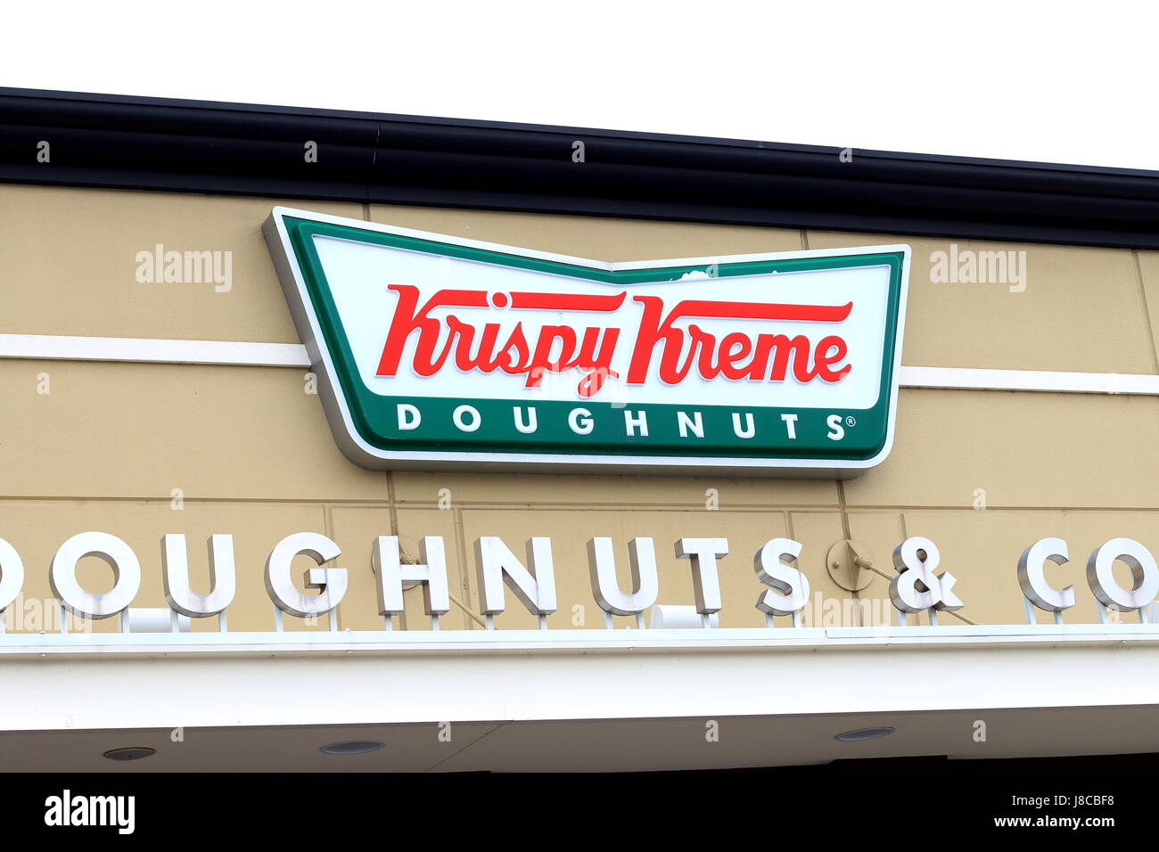 Australian Krispy Kreme Doughnuts in Narre Warren Victoria Melbourne Australia Stock Photo