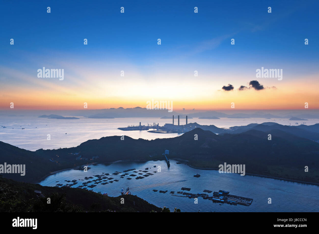 station, blue, hill, sunset, beach, seaside, the beach, seashore