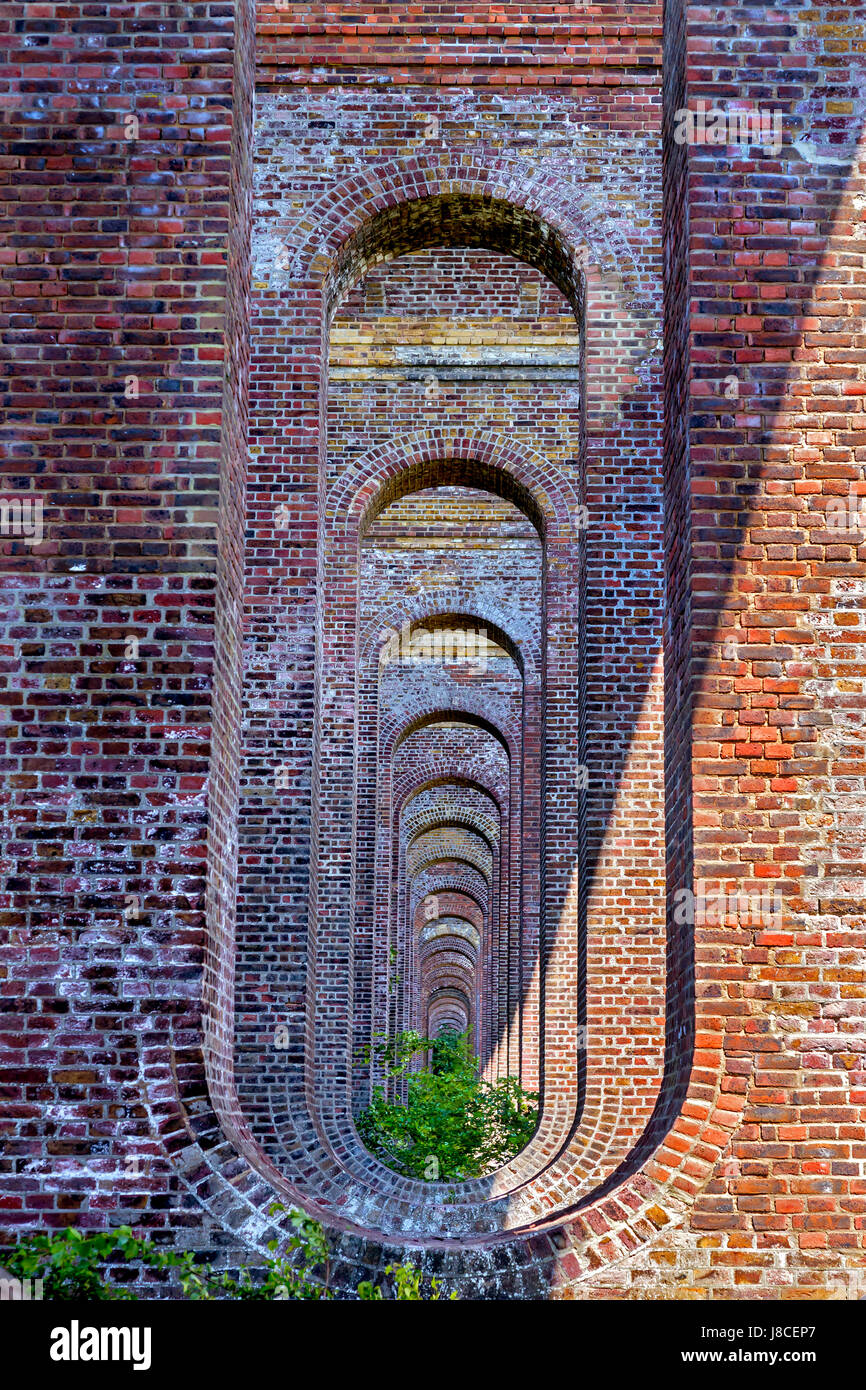 CHAPPEL VIADUCT IN THE COLNE VALLEY NEAR COLCHESTER Stock Photo