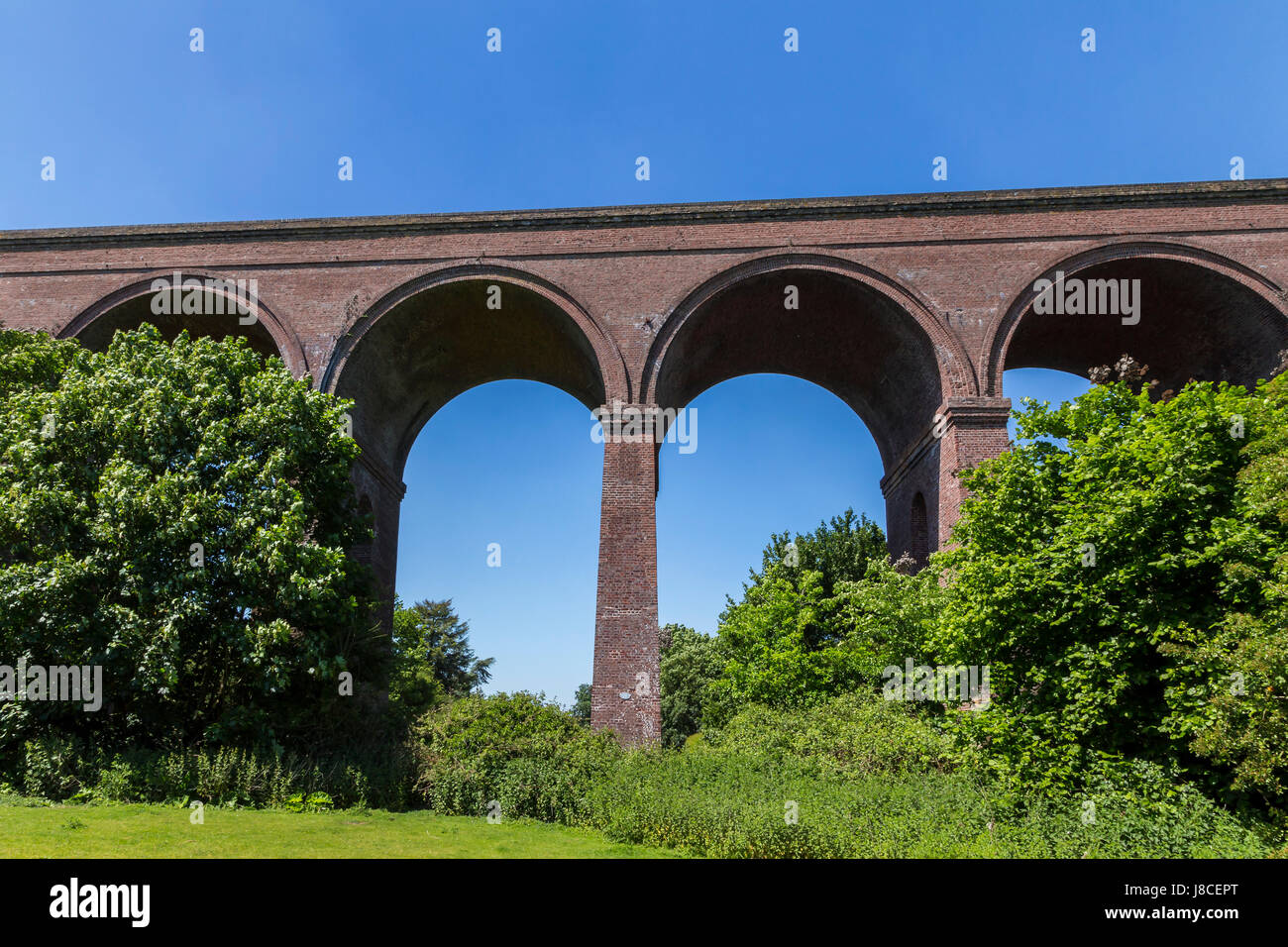 CHAPPEL VIADUCT IN THE COLNE VALLEY NEAR COLCHESTER Stock Photo