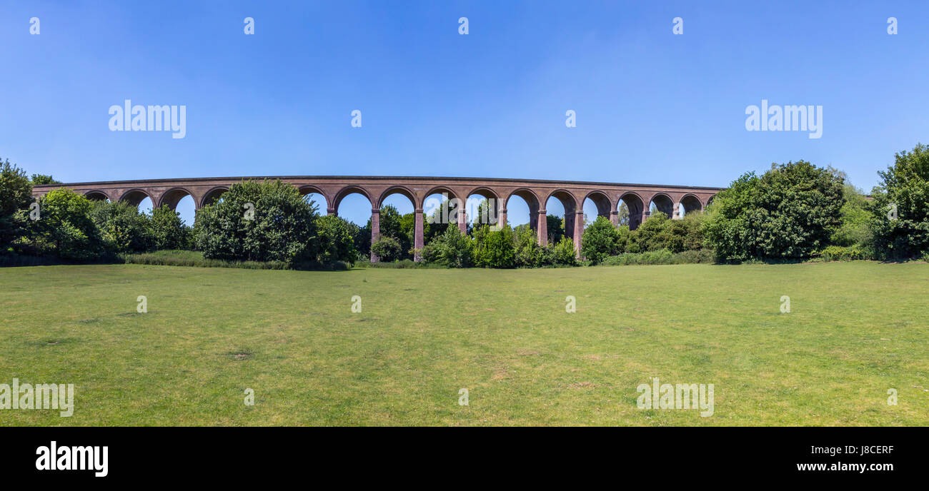 CHAPPEL VIADUCT IN THE COLNE VALLEY NEAR COLCHESTER Stock Photo