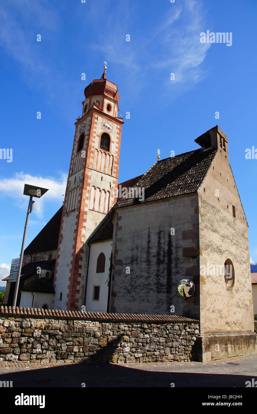 church of tisens near bolzano Stock Photo