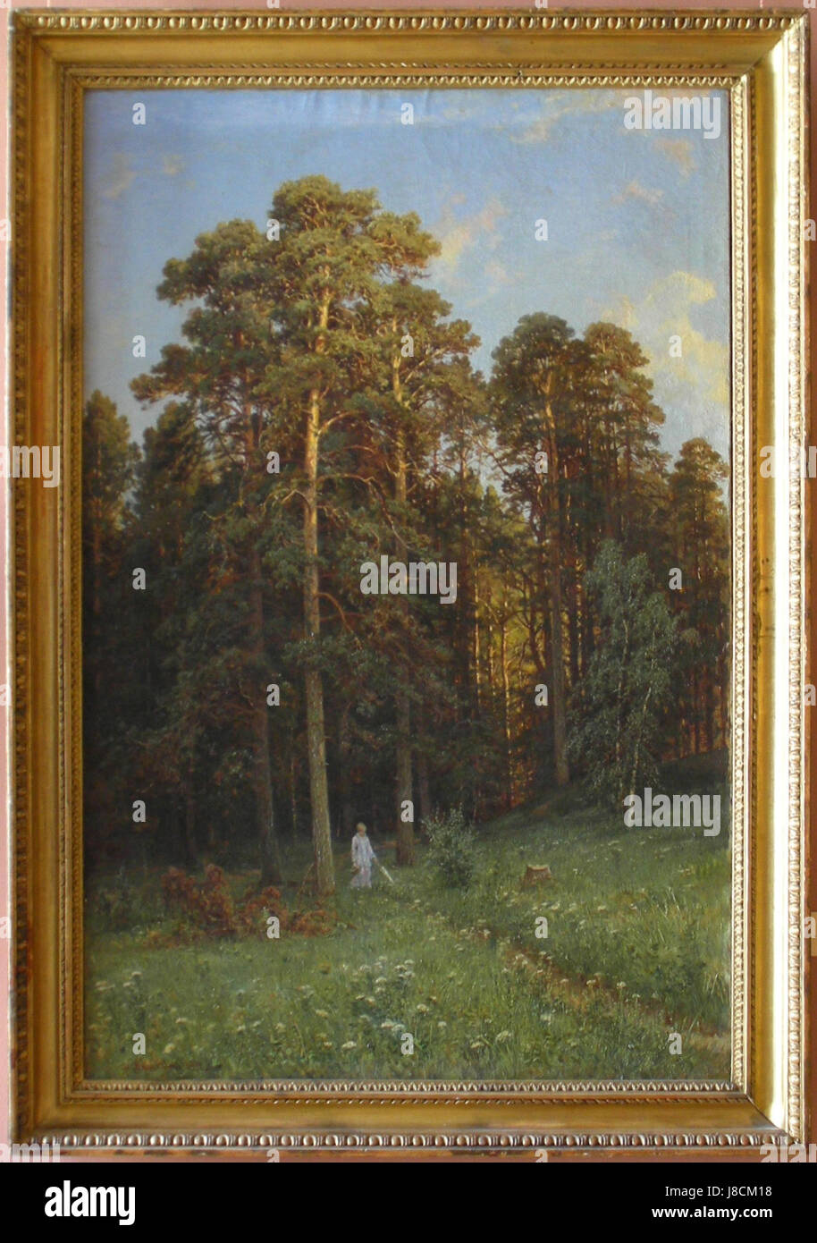 Lwowska Galeria Sztuki   Ivan Shyshkin   The Edge of a Pine Forest Stock Photo