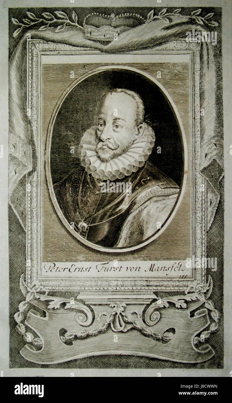 Graf Peter Ernst I. von Mansfeld Stock Photo